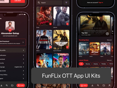 Funflix-OTT Platform App UI Kit