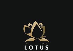 Lotus flower minimalist design, elegance Lotus flower logo template