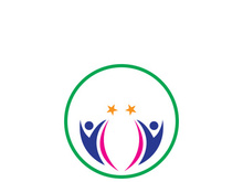 People star logo design to achieve a success or dream.