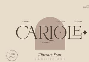 VIBERATE || ligature typeface