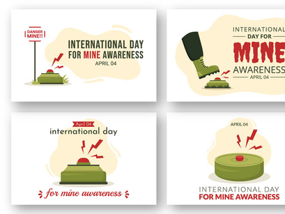 10 International Mine Awareness Day Illustration
