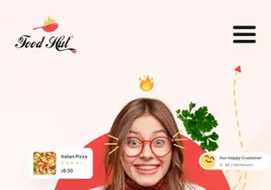 Food Hut (Food Ordering Responsive Design)