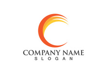 C Fox letter initial logo animal