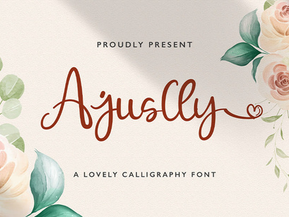 Ajuslly - Modern Calligraphy Font