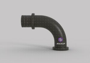 Elbow Pipe Mockup
