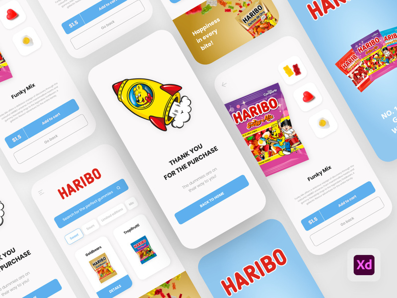 Haribo Gummies E-commerce Store App Exploration