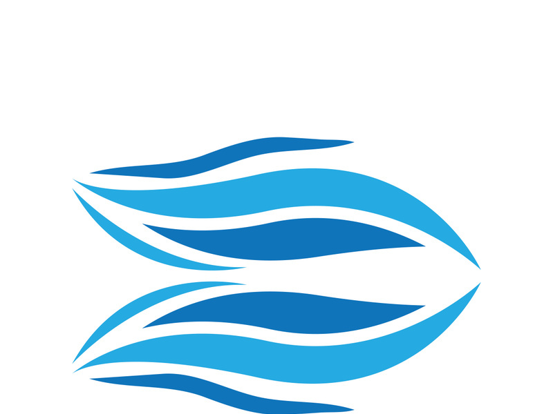 Wave beach vector illustration design logo