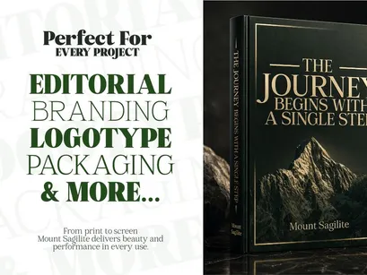 Mount Sagilite – Modern Serif Family Typeface with Variable Font