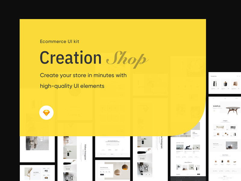 Creation Shop UI Kit Free Sample