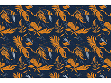 illustration features exotic jungle plants