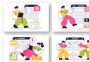 10 ERP Software System Illustration