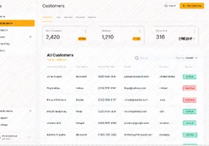 Customers Management Dashboard UI Design