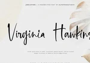 Jubilation - Handwritten Font