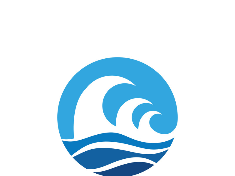 Water wave icon