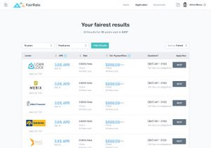 FairRate - Finance Web App UI Kit