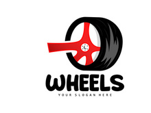 Tire Wheel Logo, Automotive Design