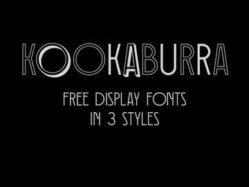 Kookaburra free font family preview picture