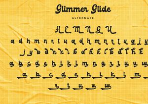 Glimmer Glide - Groovy Font
