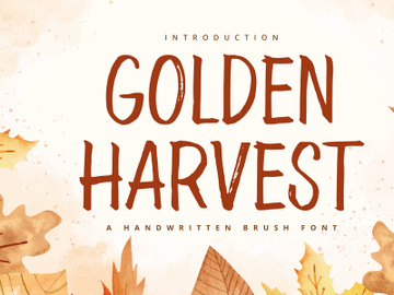 Golden Harvest - Handwritten Font preview picture