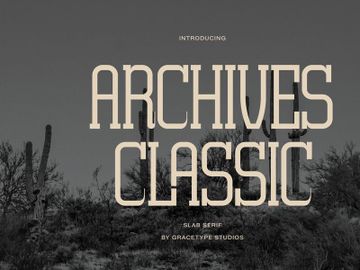 Archives Classic | Slab Serif Font preview picture