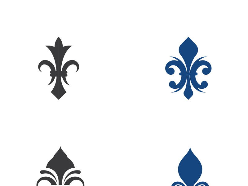 Fleur de lis vector icon design