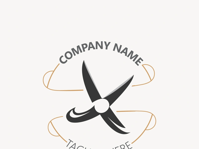 Scissors Logo Design Icon Template. Modern simple design. barbers tools and barbershop. Vector Illustration