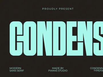 Condens - Condensed Sans Serif Font preview picture