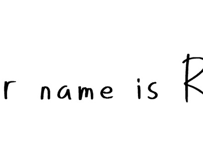 Her name is Rie (Free Font)