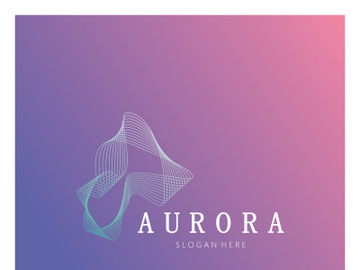 aurora logo design icon illustration vector template preview picture