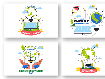 10 World Energy Conservation Day Illustration