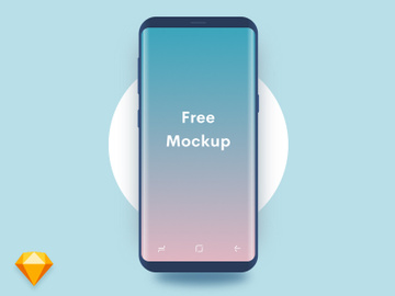Minimal Samsung S8 Mockup preview picture
