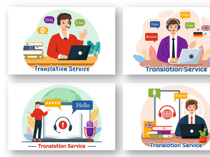 9 Translation Service Illustration