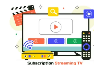 10 Online Subscription Streaming TV Illustration