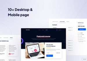 Online course website template
