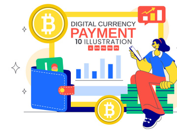 10 Digital Currency Payment Illustration preview picture