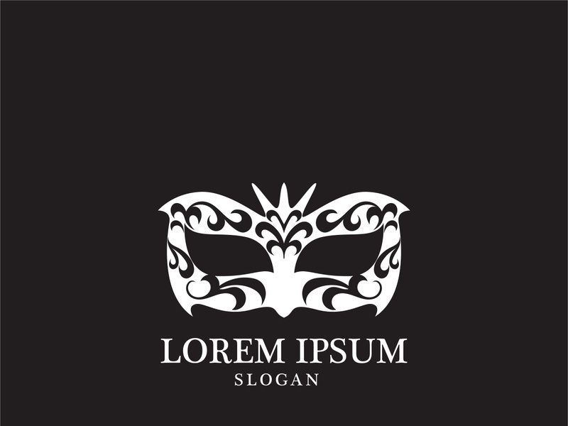 Masquerade Carnival Mask Icon and symbol vector