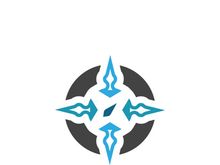 Compass logo template vector icon illustration design