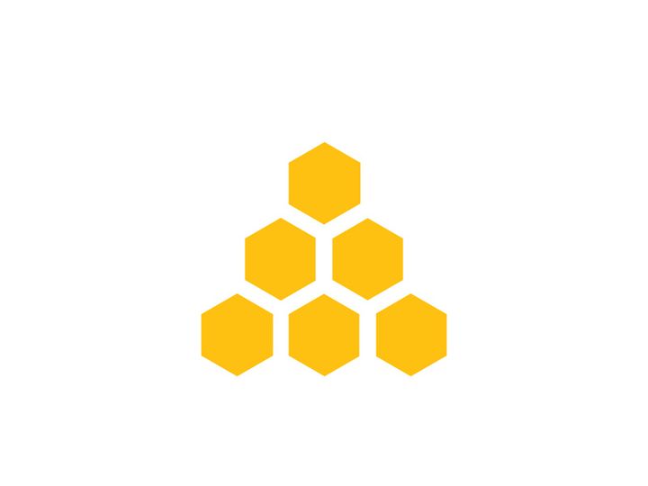 Bee icon design illustration