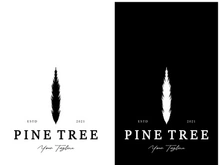 simple pine or fir tree logo,evergreen.for pine forest,adventurers,camping,nature,badges and business.vector