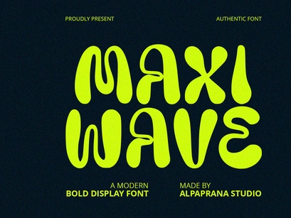 Maxi Wave - Display Font