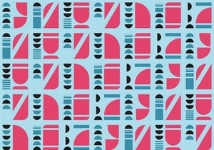 Dark Blue geometric pattern minimalist artwork