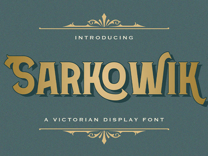 Sarkowik - Victorian Style Font