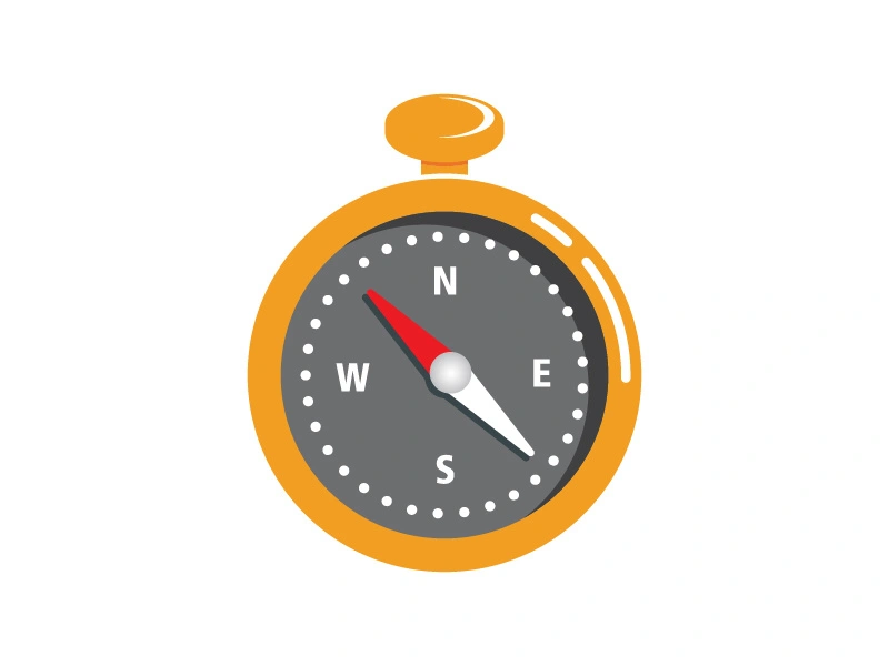 Compass icon illustration design