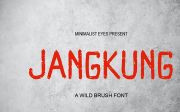 Jangkung - Wild Brush Font