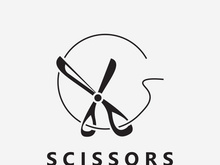 Scissors Logo Design Icon Template. Modern simple design. barber tools. Vector Illustration