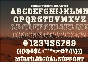 Believe - Vintage Western Slab Serif Font