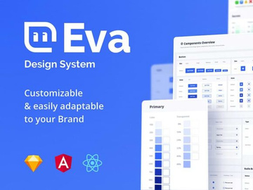 Eva: A free Design System for Sketch preview picture