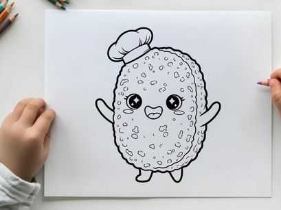 Cute germ microbe character smiling vector illustration flat design