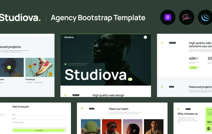 Studiova Bootstrap Website Template