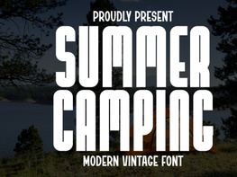 Summer Camping - Modern Vintage Font preview picture